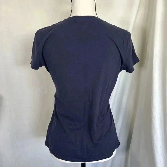 Y2K Juicy Couture Bedazzled Rhinestone Crown Logo Gold Pink Blue T-shirt Size M - Picture 3 of 12